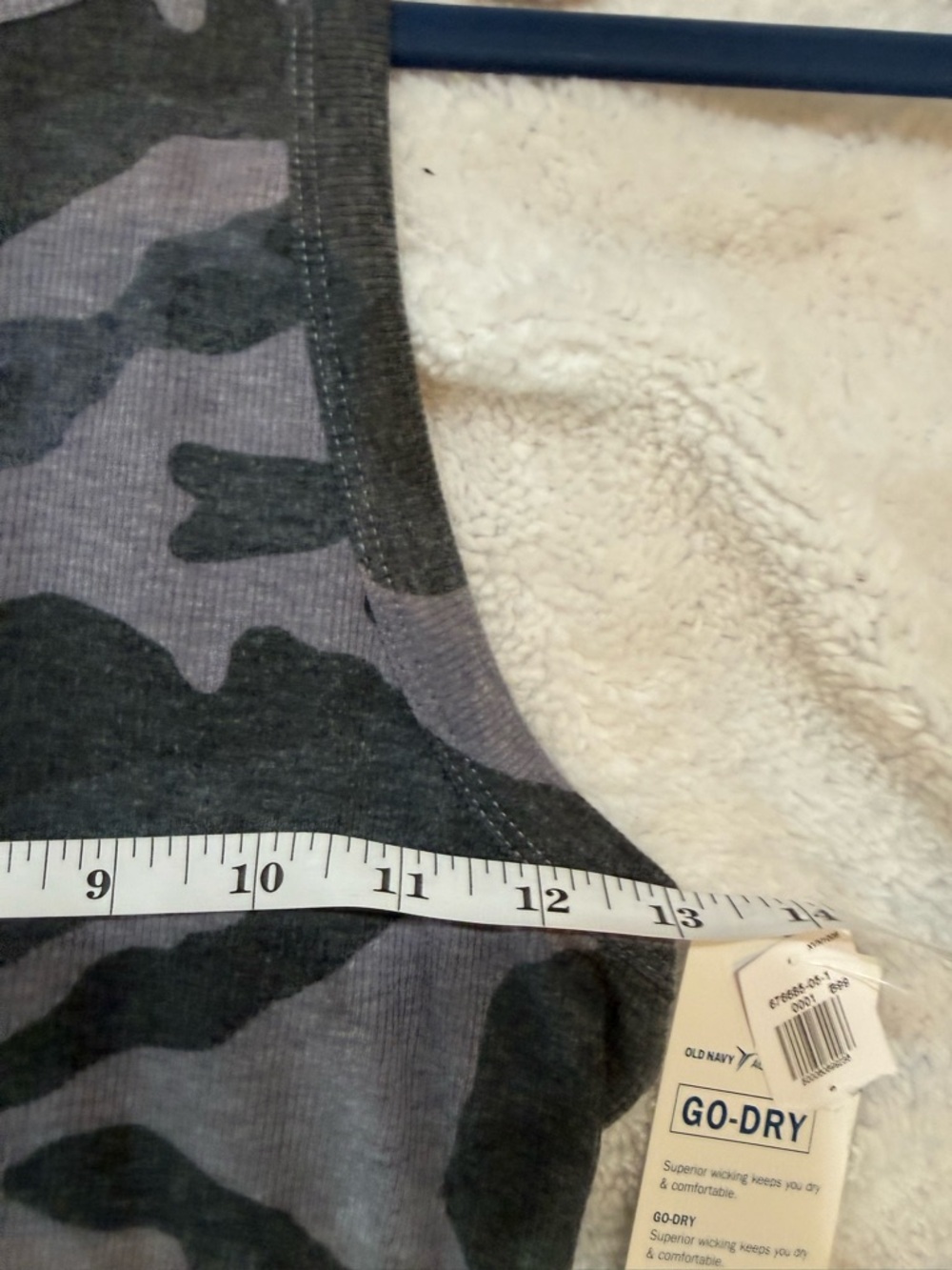 Old Navy Black and Gray Camo Tank Top - Picture 6 of 7